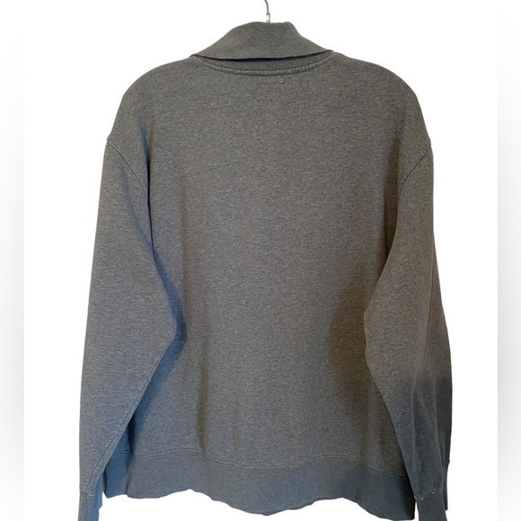 Roots 1/4 Zip Grey Pullover Sweatshirt Heathered Grey  Adult XLG - Picture 2 of 15